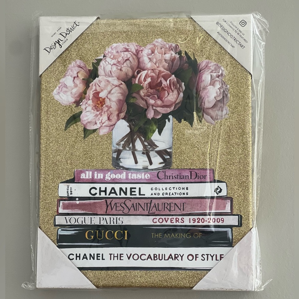Wall Art Luxury Fashion Canvas Wall Decor Home or Office 11 x 14 NWt